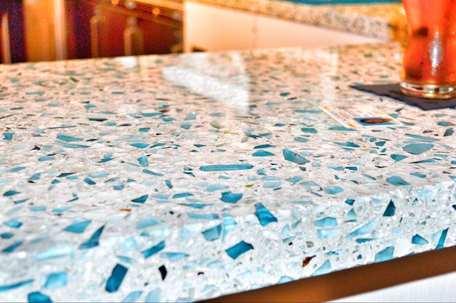 Recycled kitchen worktops